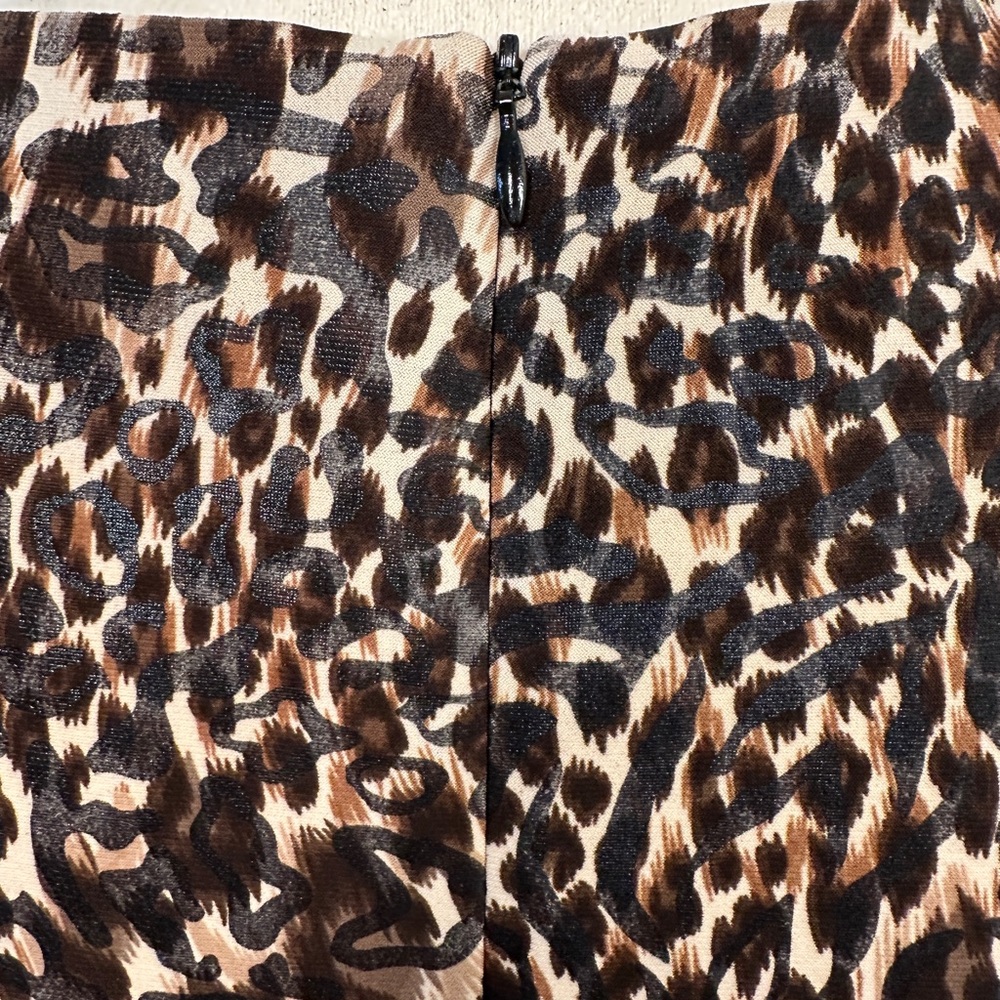 Joseph Ribkoff Leopard Print Ruched Dress - Picture 6 of 7